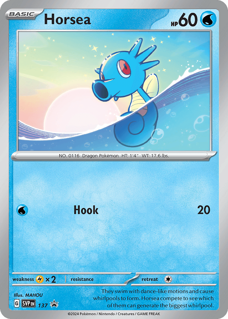 Horsea Scarlet & Violet Black Star Promos card