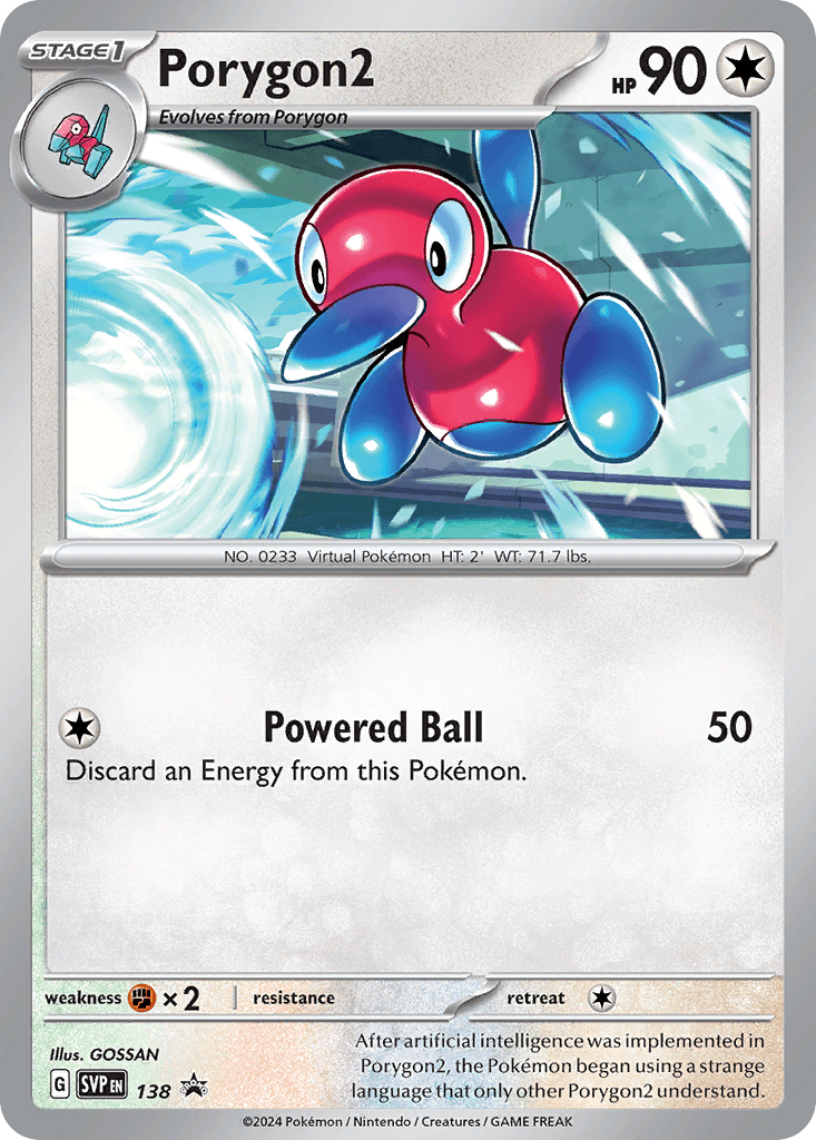 Porygon2 Scarlet & Violet Black Star Promos card