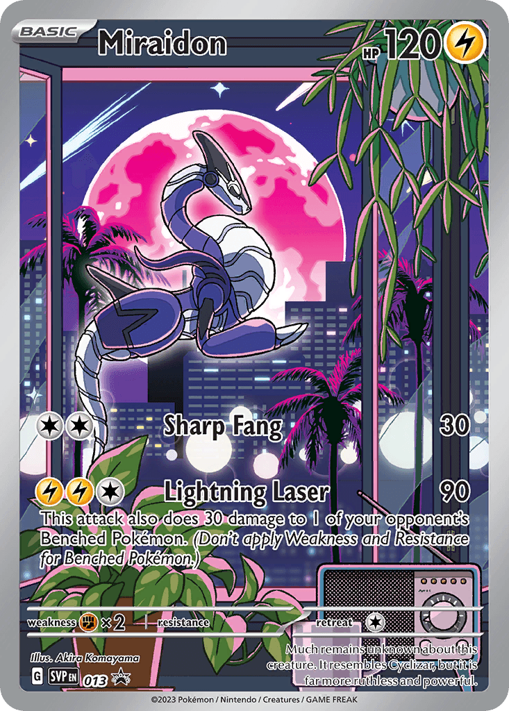 Miraidon Scarlet & Violet Black Star Promos card