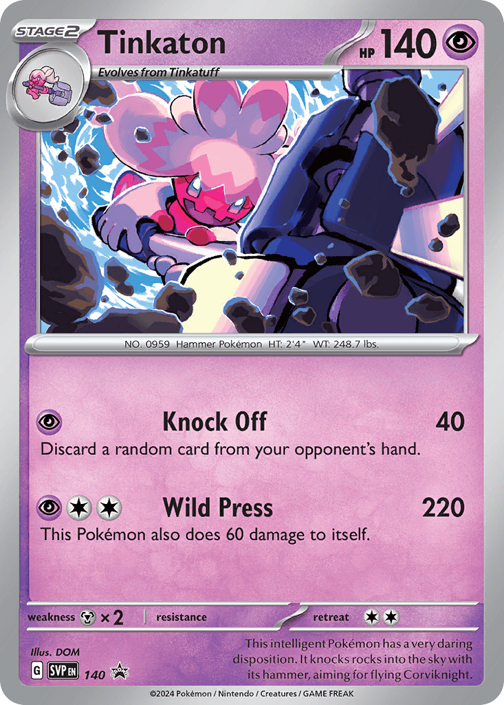 Tinkaton Scarlet & Violet Black Star Promos card