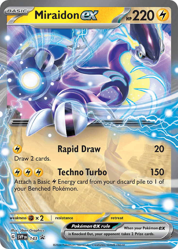 Miraidon ex Scarlet & Violet Black Star Promos card