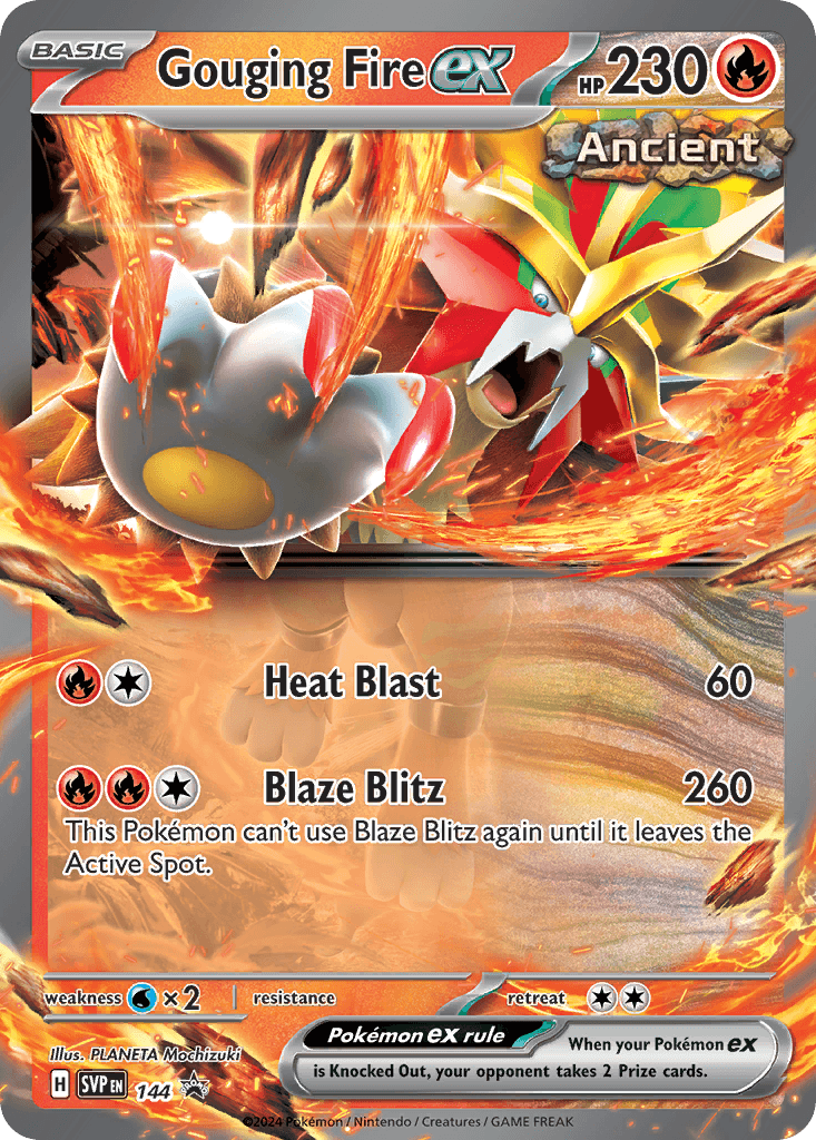 Gouging Fire ex Scarlet & Violet Black Star Promos card