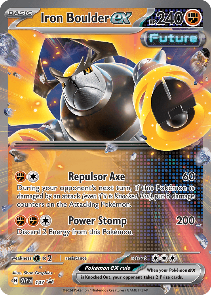 Iron Boulder ex Scarlet & Violet Black Star Promos card