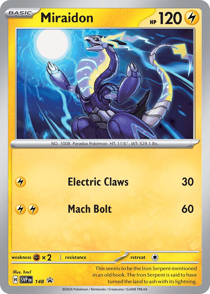Miraidon Scarlet & Violet Black Star Promos card