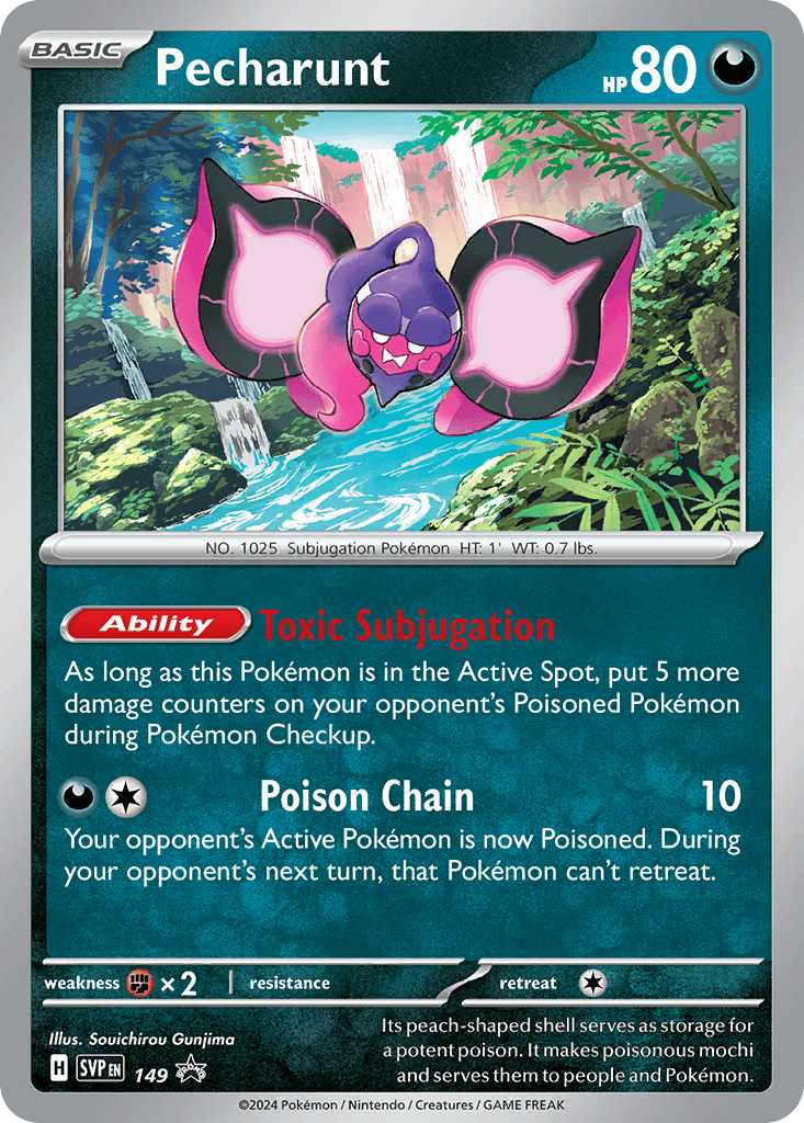 Pecharunt Scarlet & Violet Black Star Promos card