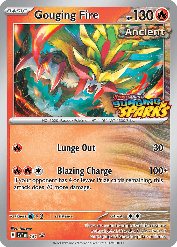 Gouging Fire Scarlet & Violet Black Star Promos card