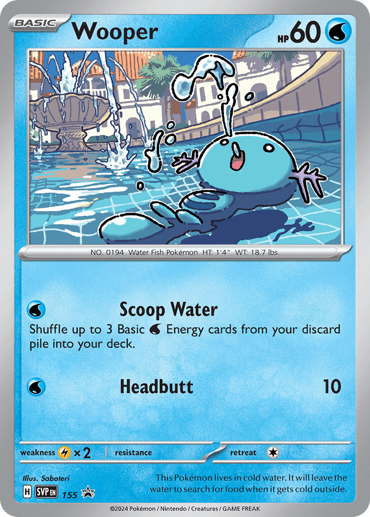 Wooper Scarlet & Violet Black Star Promos card