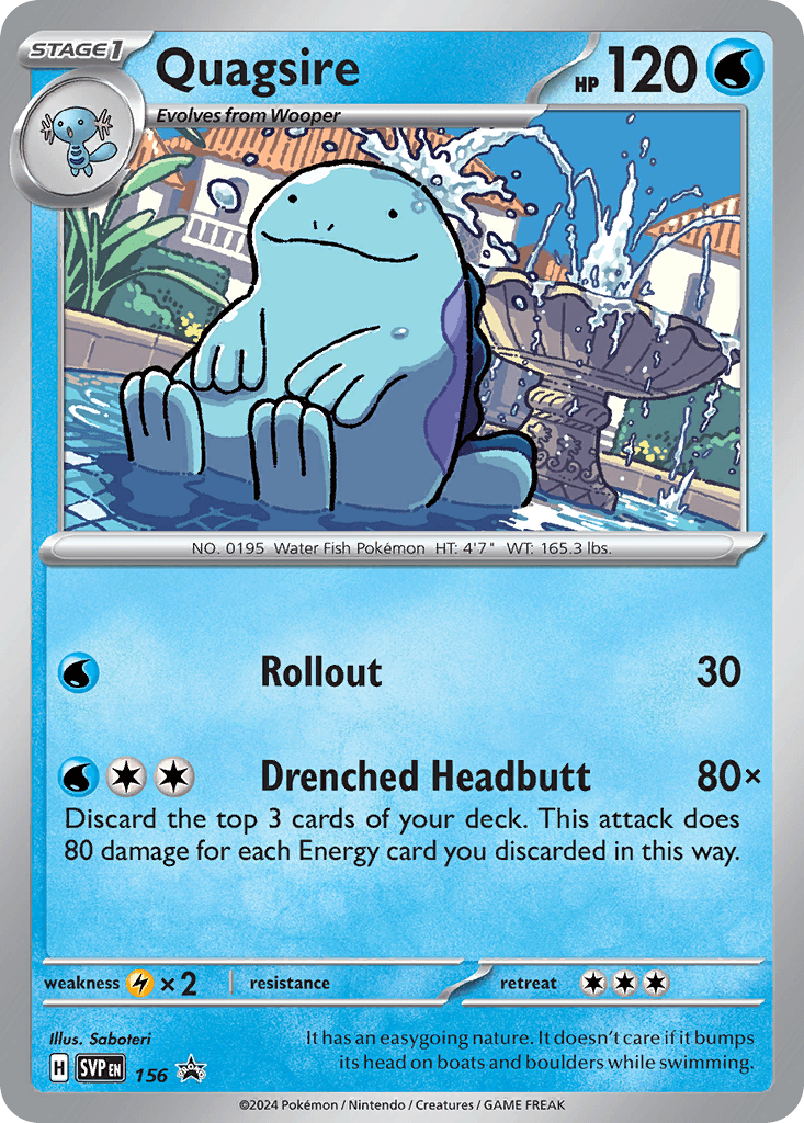 Quagsire Scarlet & Violet Black Star Promos card