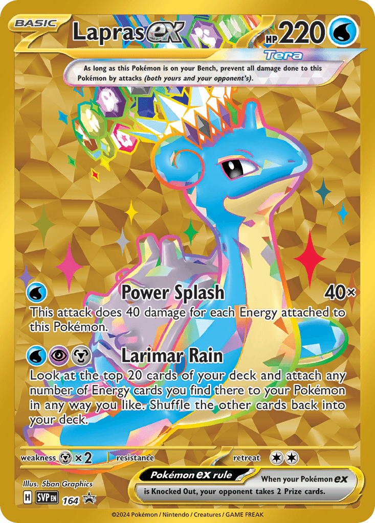 Lapras ex Scarlet & Violet Black Star Promos card