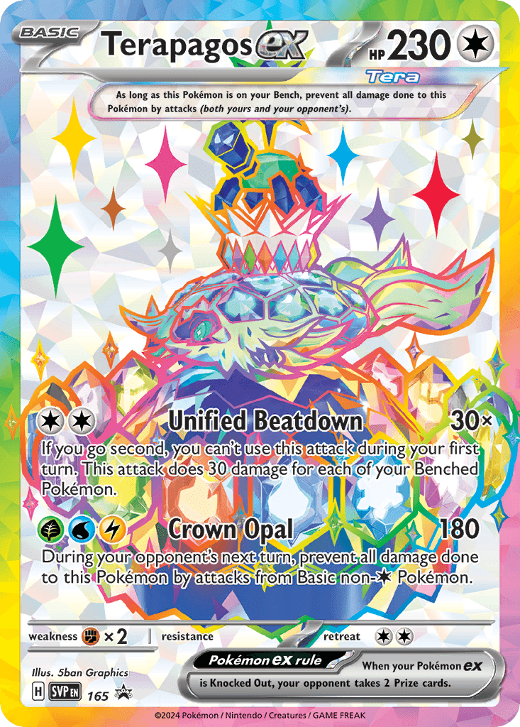 Terapagos ex Scarlet & Violet Black Star Promos card