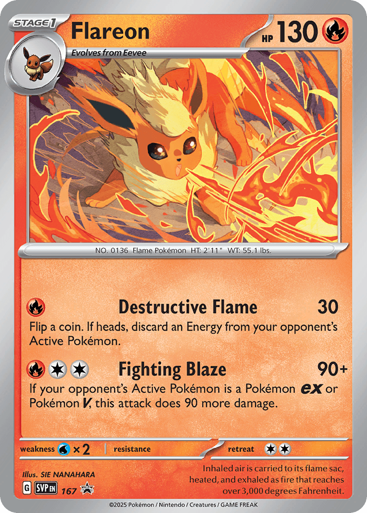Flareon Scarlet & Violet Black Star Promos card