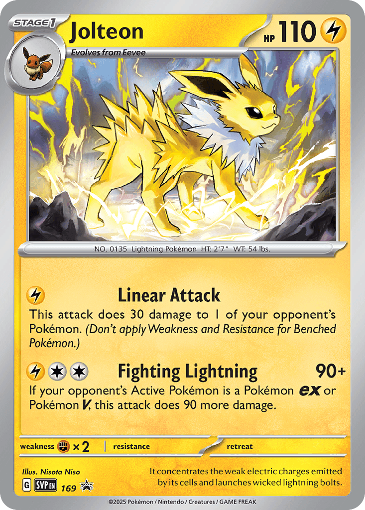 Jolteon Scarlet & Violet Black Star Promos card