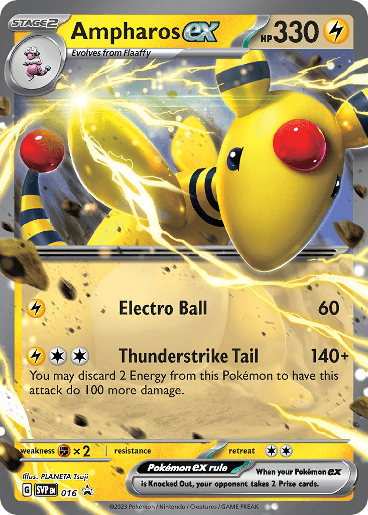 Ampharos ex Scarlet & Violet Black Star Promos card