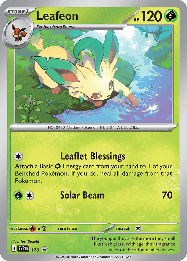 Leafeon Scarlet & Violet Black Star Promos card