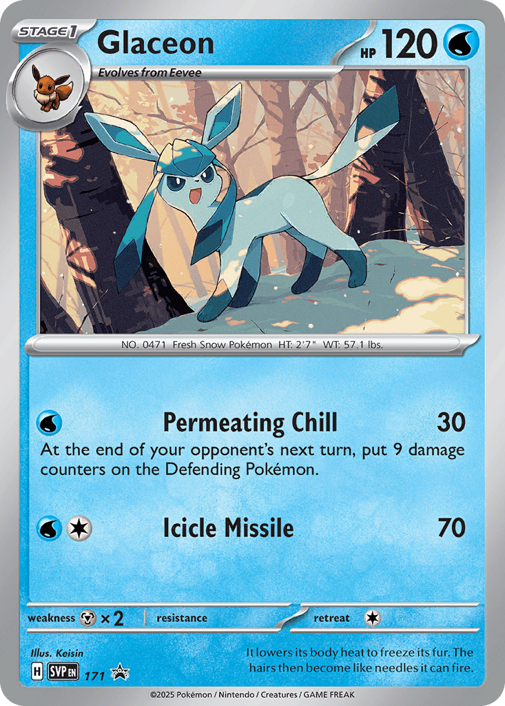 Glaceon Scarlet & Violet Black Star Promos card