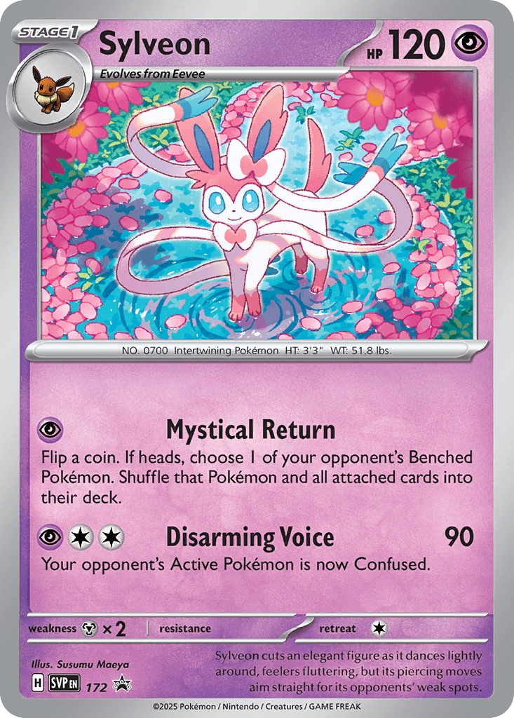 Sylveon Scarlet & Violet Black Star Promos card