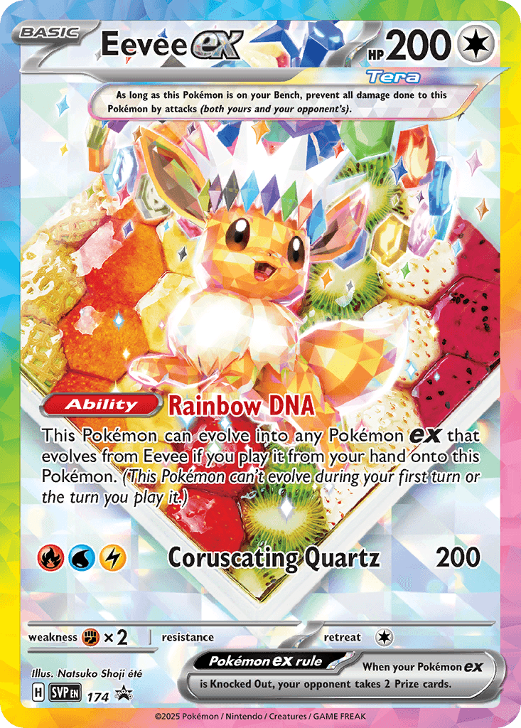 Eevee ex Scarlet & Violet Black Star Promos card