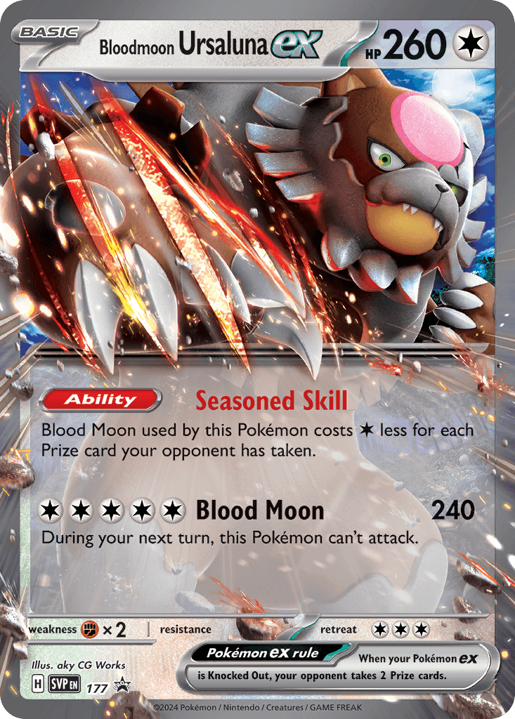 Bloodmoon Ursaluna ex Scarlet & Violet Black Star Promos card
