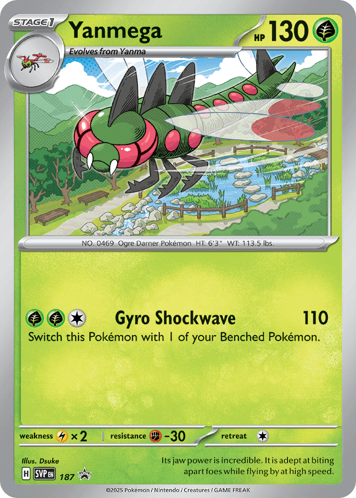 Yanmega Scarlet & Violet Black Star Promos card