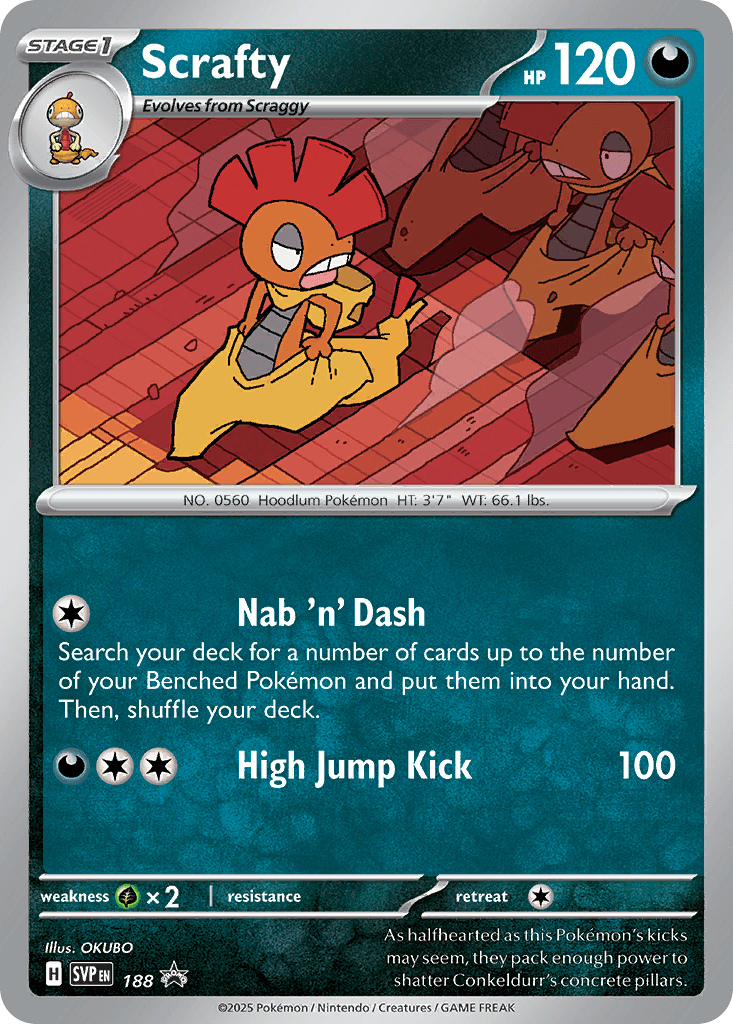 Scrafty Scarlet & Violet Black Star Promos card