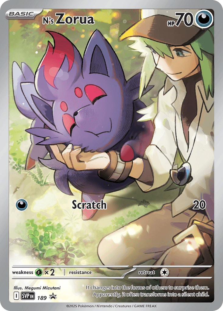 N's Zorua Scarlet & Violet Black Star Promos card