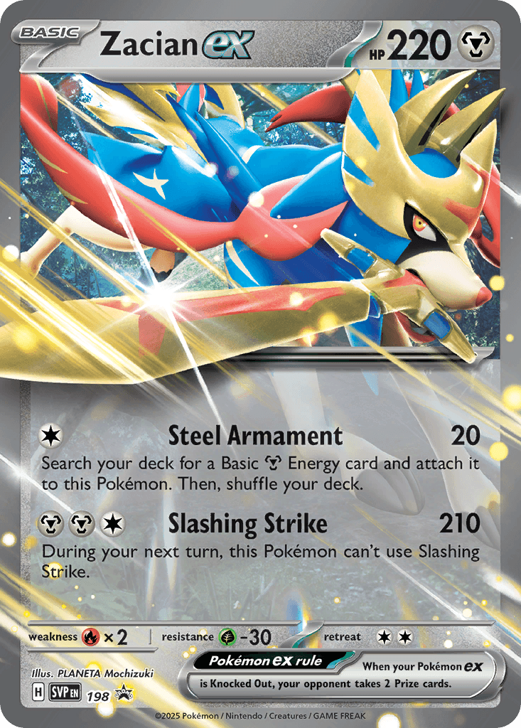 Zacian ex Scarlet & Violet Black Star Promos card