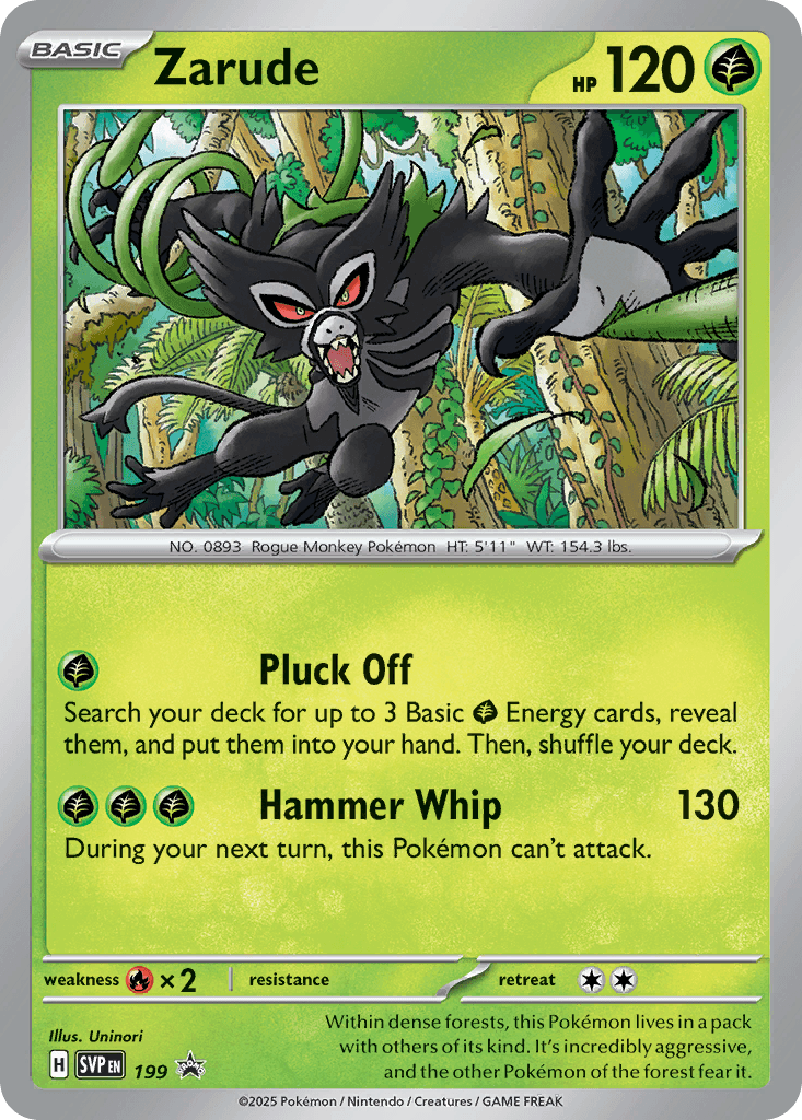 Zarude Scarlet & Violet Black Star Promos card