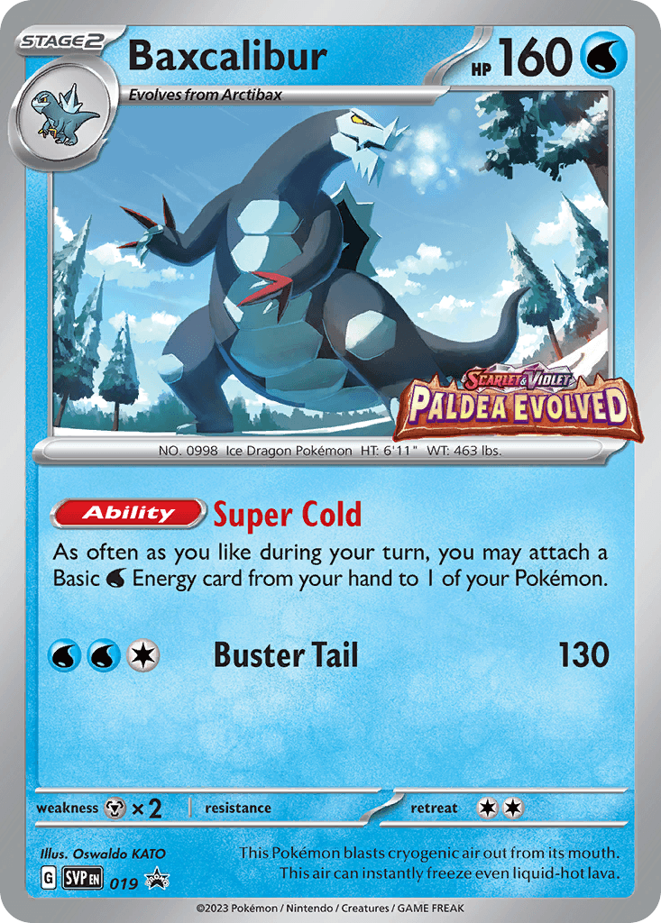 Baxcalibur Scarlet & Violet Black Star Promos card