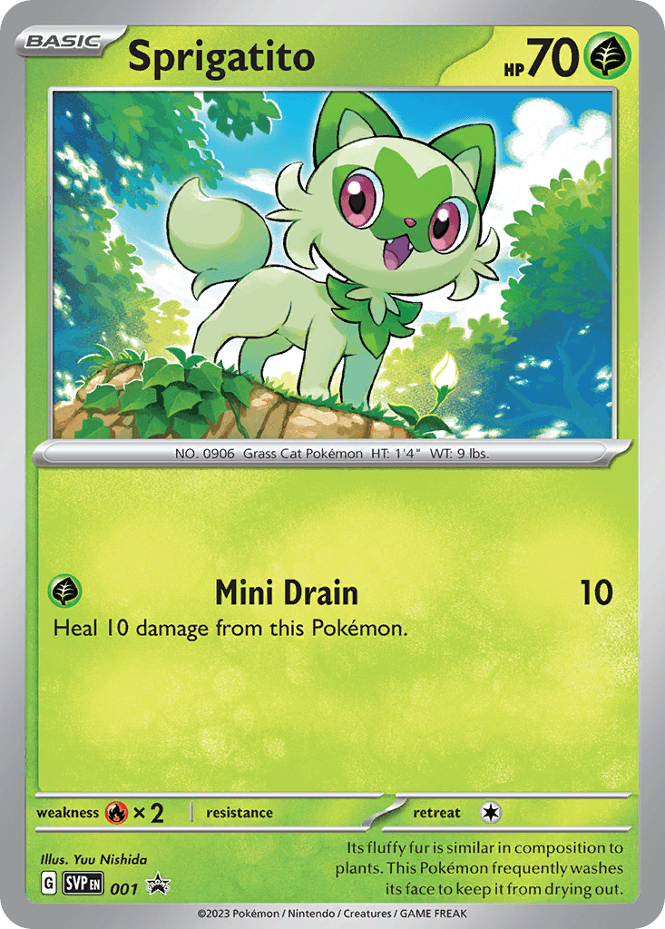 Sprigatito Scarlet & Violet Black Star Promos card