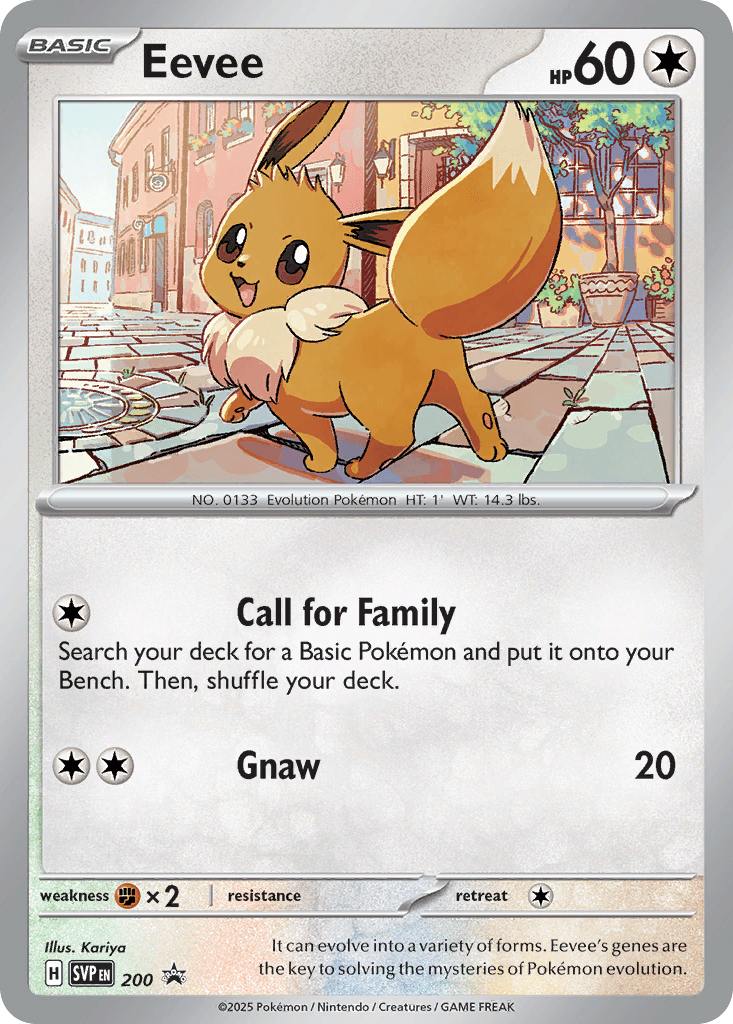 Eevee Scarlet & Violet Black Star Promos card