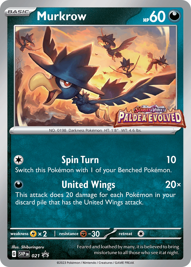 Murkrow Scarlet & Violet Black Star Promos card
