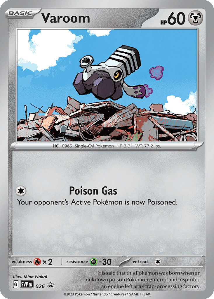 Varoom Scarlet & Violet Black Star Promos card