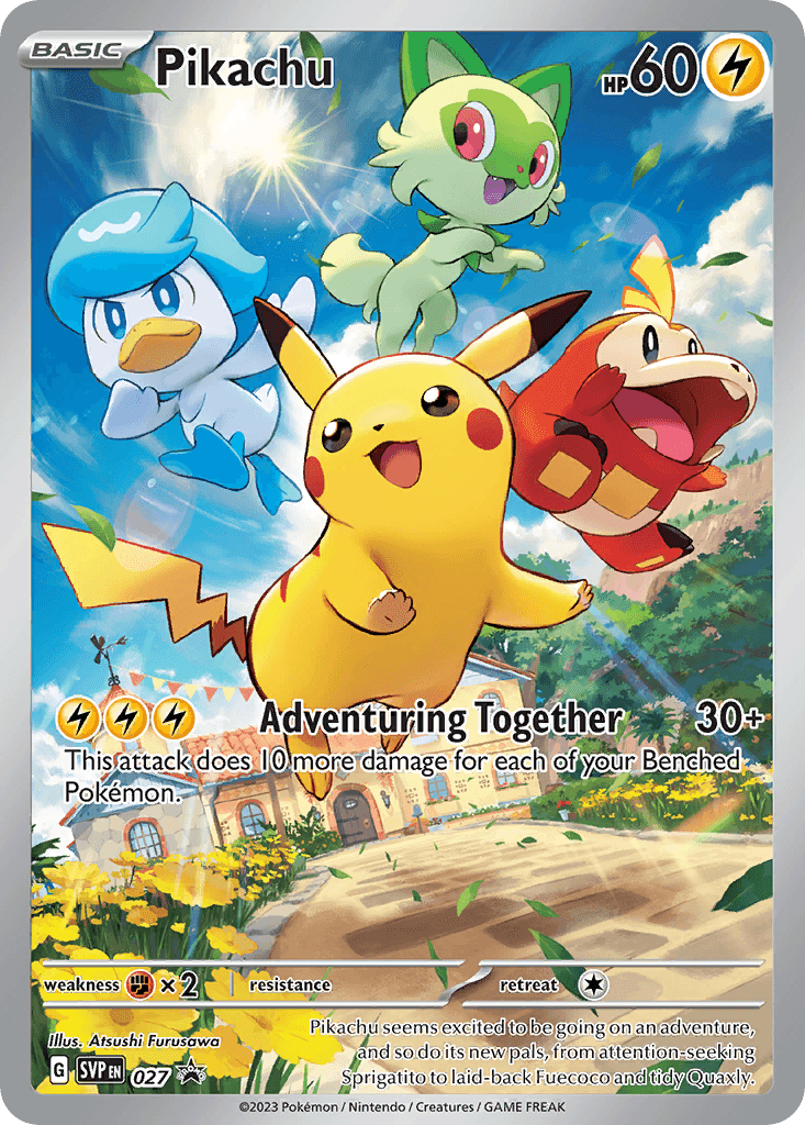 Pikachu Scarlet & Violet Black Star Promos card