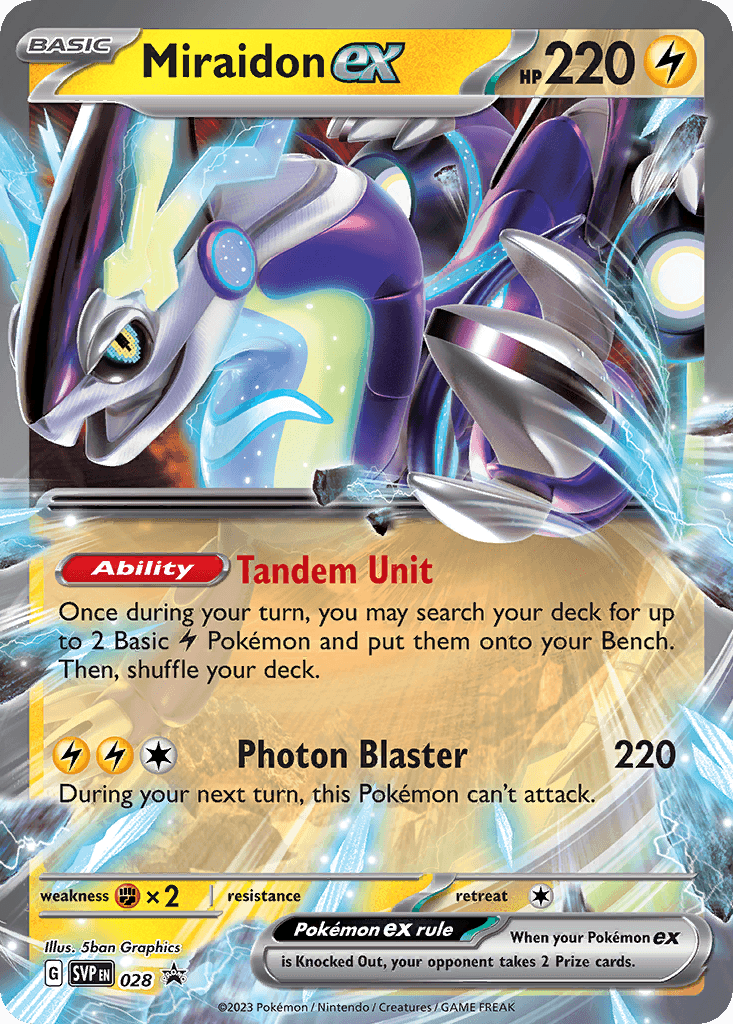 Miraidon ex Scarlet & Violet Black Star Promos card