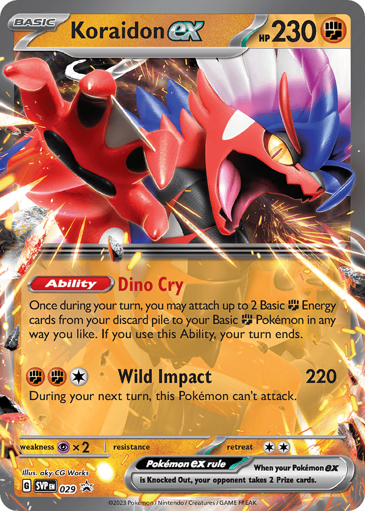 Koraidon ex Scarlet & Violet Black Star Promos card