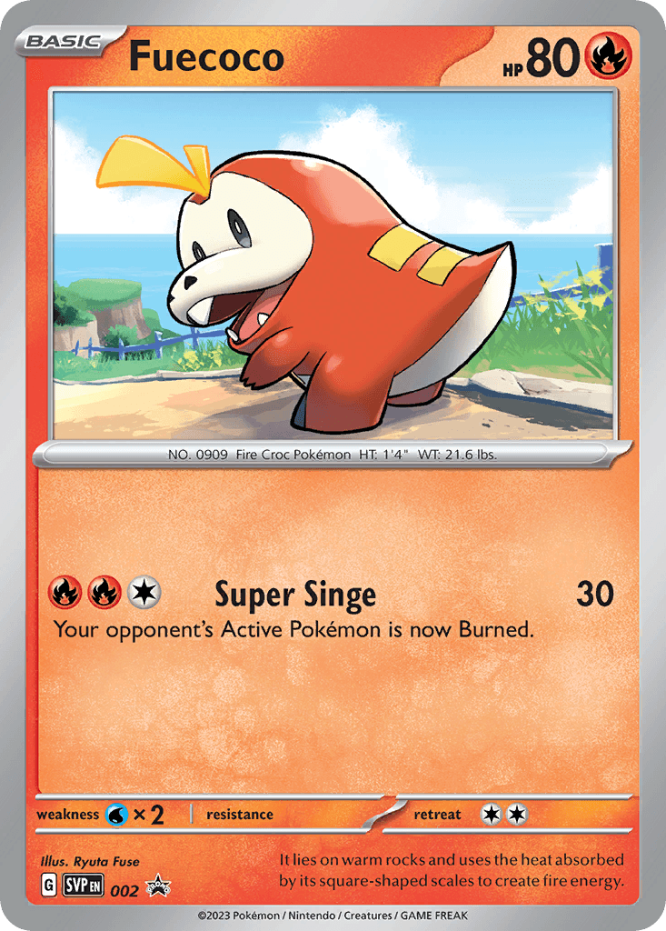 Fuecoco Scarlet & Violet Black Star Promos card