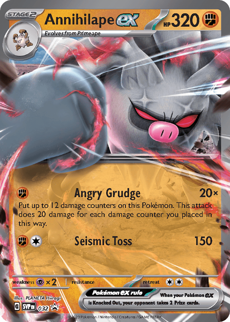 Annihilape ex Scarlet & Violet Black Star Promos card