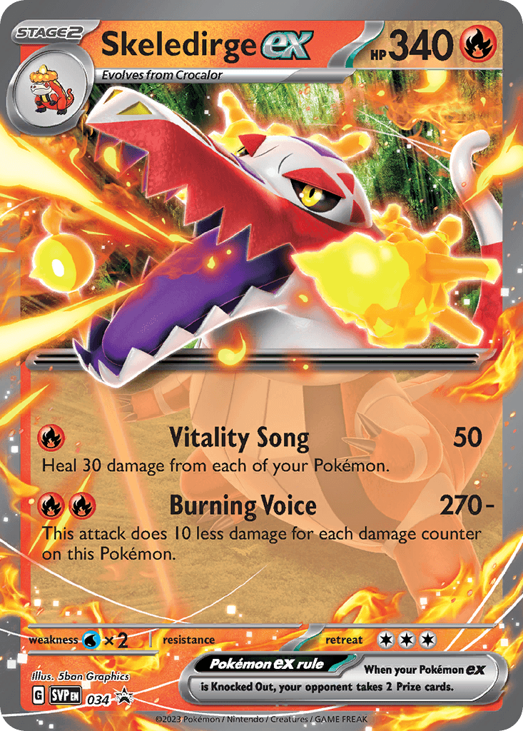 Skeledirge ex Scarlet & Violet Black Star Promos card