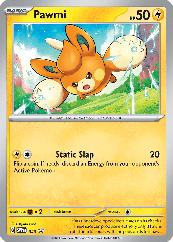 Pawmi Scarlet & Violet Black Star Promos card