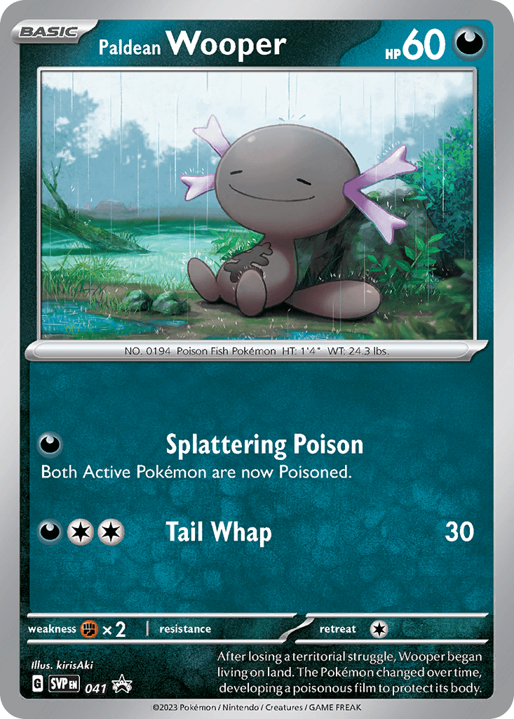 Paldean Wooper Scarlet & Violet Black Star Promos card