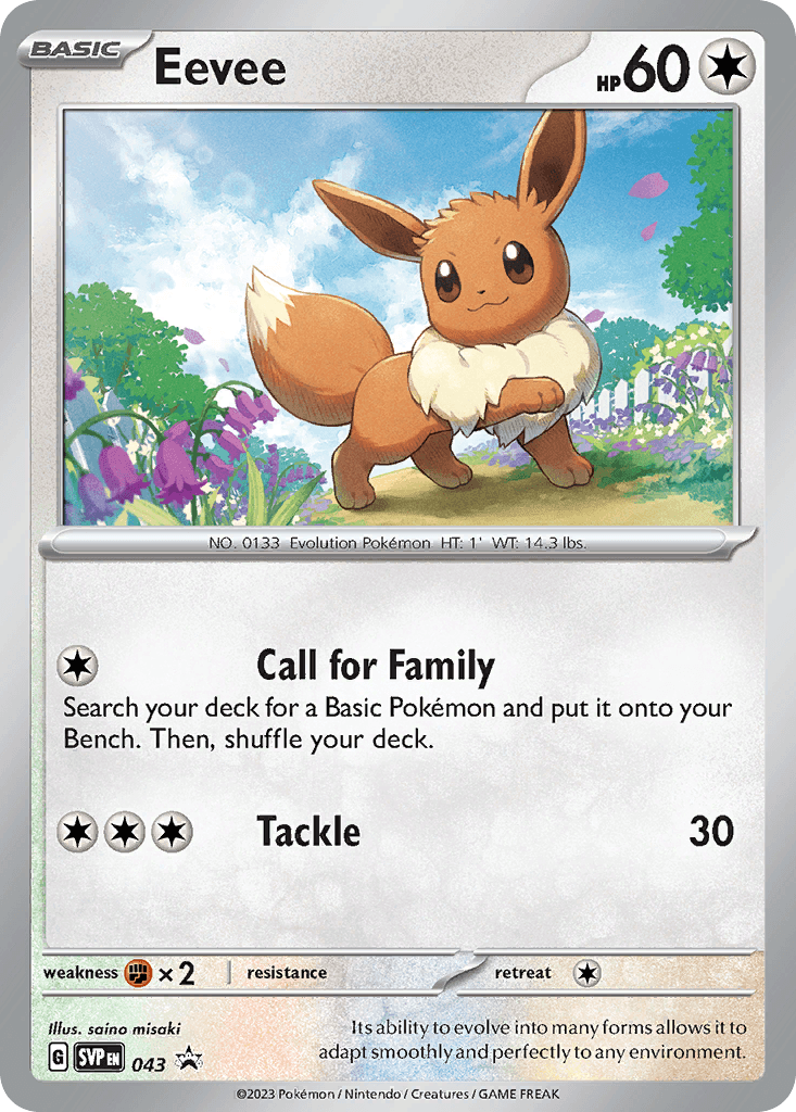 Eevee Scarlet & Violet Black Star Promos card