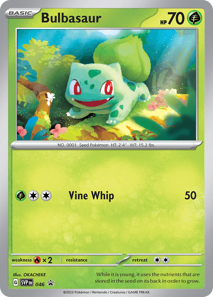 Bulbasaur Scarlet & Violet Black Star Promos card