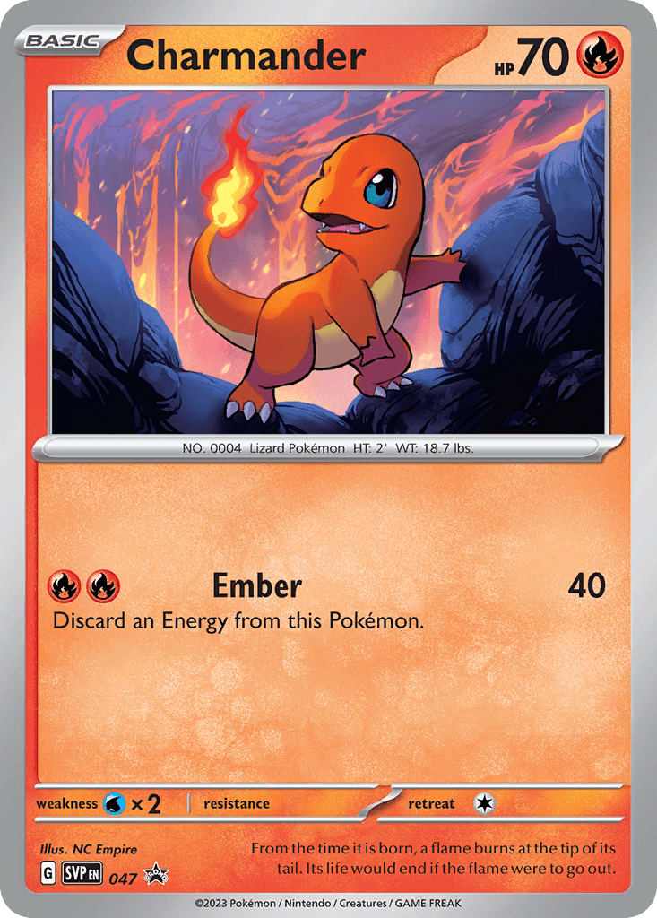 Charmander Scarlet & Violet Black Star Promos card