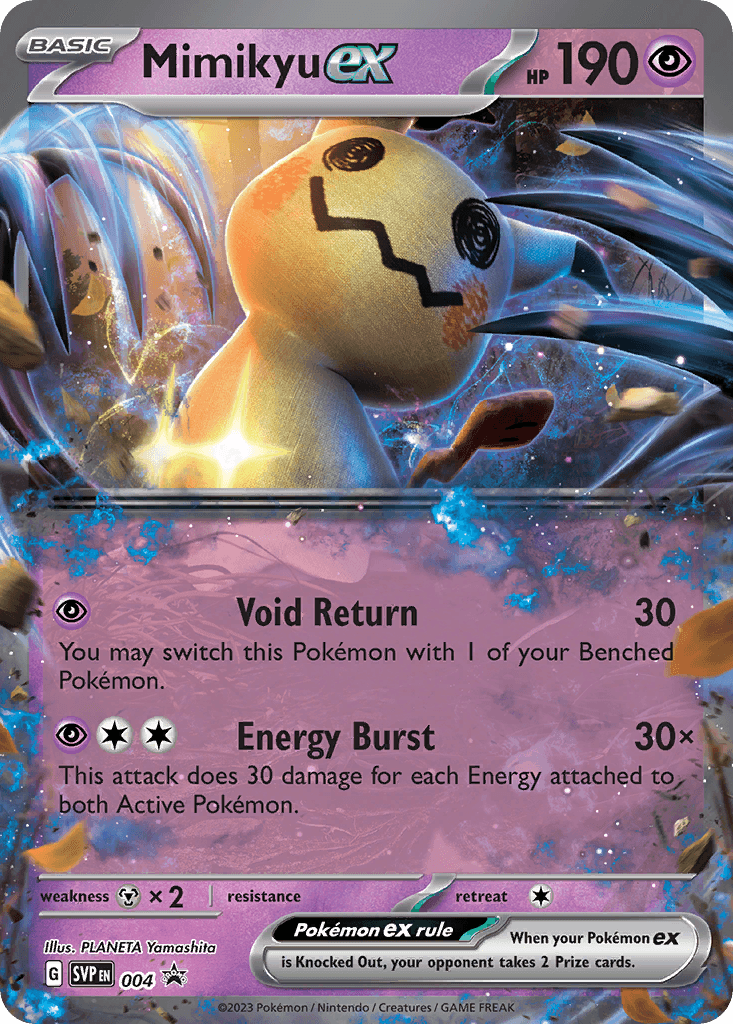 Mimikyu ex Scarlet & Violet Black Star Promos card