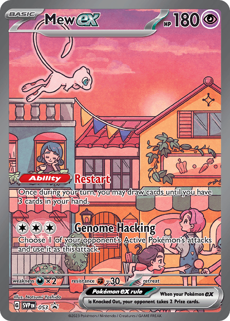 Mew ex Scarlet & Violet Black Star Promos card