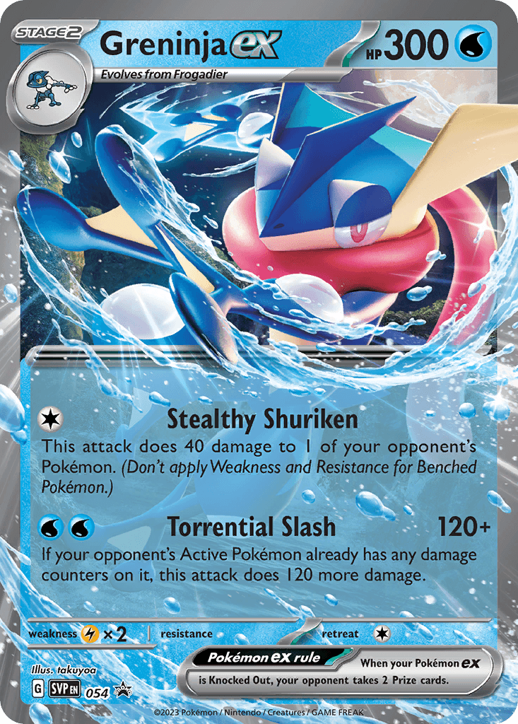 Greninja ex Scarlet & Violet Black Star Promos card