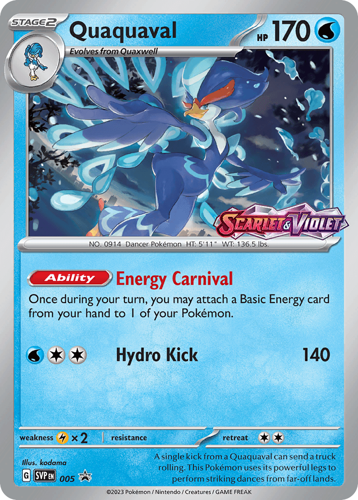 Quaquaval Scarlet & Violet Black Star Promos card