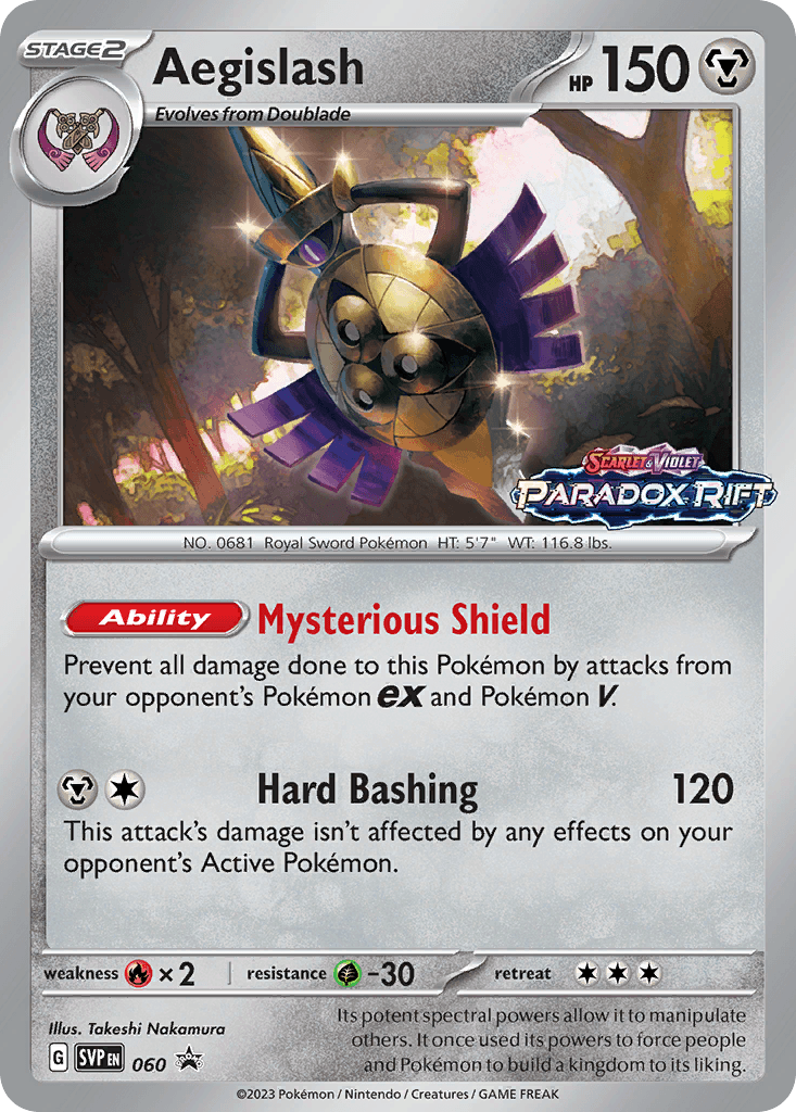 Aegislash Scarlet & Violet Black Star Promos card