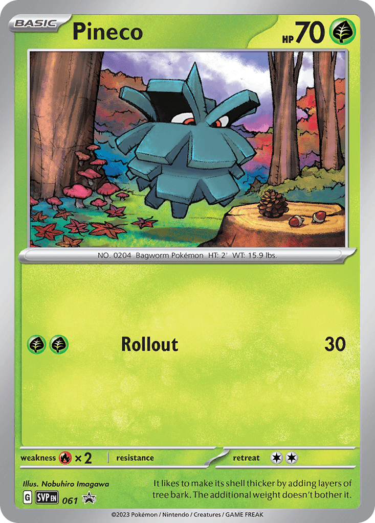 Pineco Scarlet & Violet Black Star Promos card