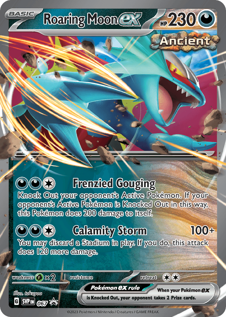 Roaring Moon ex Scarlet & Violet Black Star Promos card
